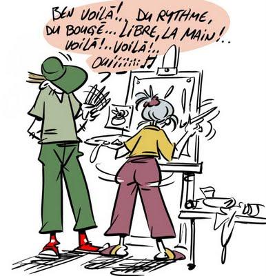 Cours de peinture...