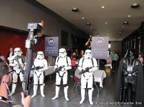 Gamescom 2011 : Nos photos insolites gamescom 2011,photos,insolite,cosplay, star wars, conférence EA