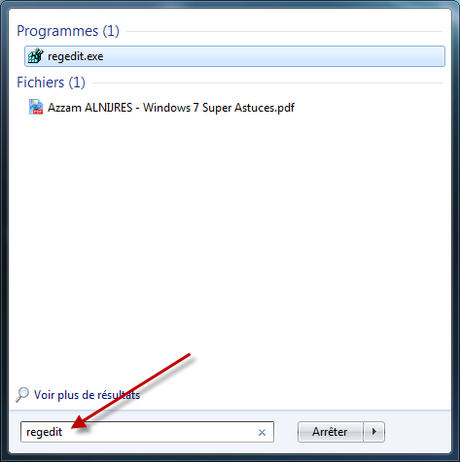 Sauvegarder sa base de registre sous Windows Vista/Seven