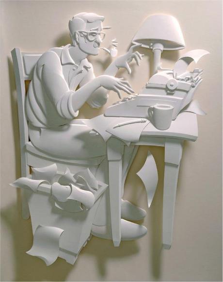 Jeff Niska, sculpteur de papier…