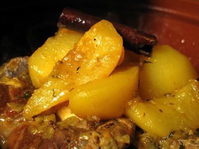 tajine de veau aux poires caramélisées