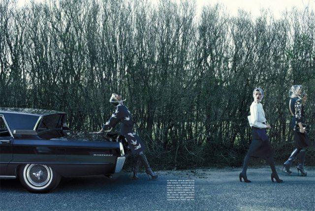 Pages mode pour jour de pluie: « Chic Mood », Vogue Italia, Aout 2011