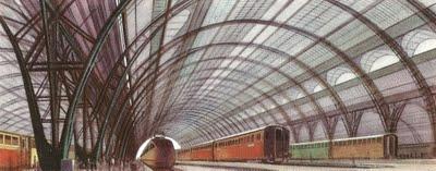 Voici une grande gare moderne