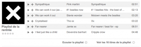Image 10 Playlist de la rentrée !