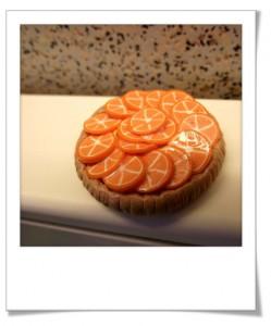 Tarte à l'orange en pâte fimo