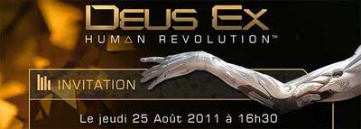 Soirée Deus Ex Human Revolution