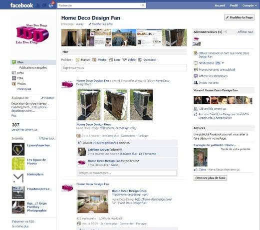 Suivez la page Fan Home Deco Design sur Facebook