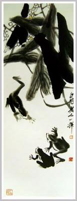 Avant de poser le pinceau sur le papier de riz