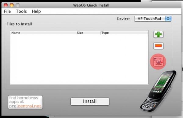 webos quick install