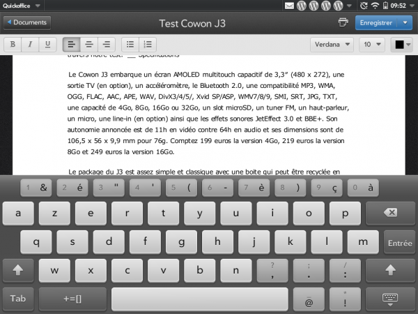 webos 2011 30 08 095201 600x450 Lédition de documents possible sur le TouchPad via QuickOffice HD