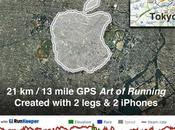 créé logo Apple 21km pour rendre hommage Steve Jobs