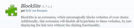 Avec BlockSite c’est OK !