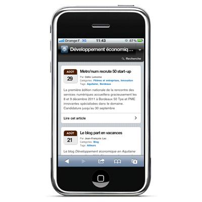 Le blog est optimisé pour les mobiles