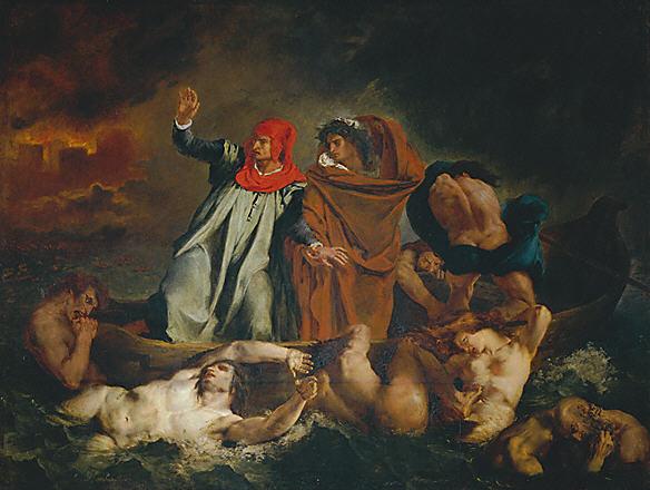 Dante et Virgile par Delacroix