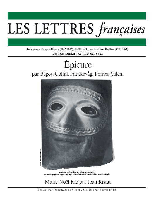 Revue litteraire culturelle les lettres française-Une juin 2011