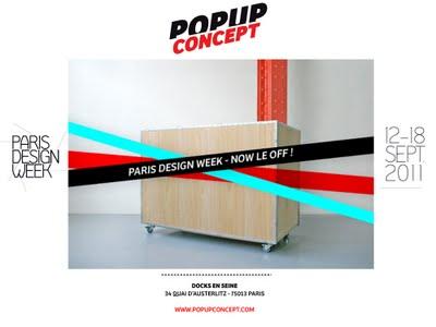 Paris Design Week 2011 x Pop Up Concept