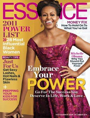 Michelle Obama en couverture d'Essence mag en octobre