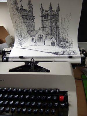 Keira Rathbone's art, typewriters style