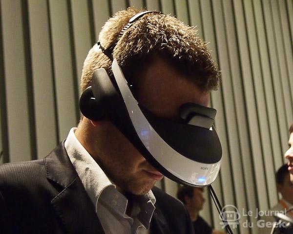sony personal viewer live 01 Les lunettes écrans 3D de Sony en photos