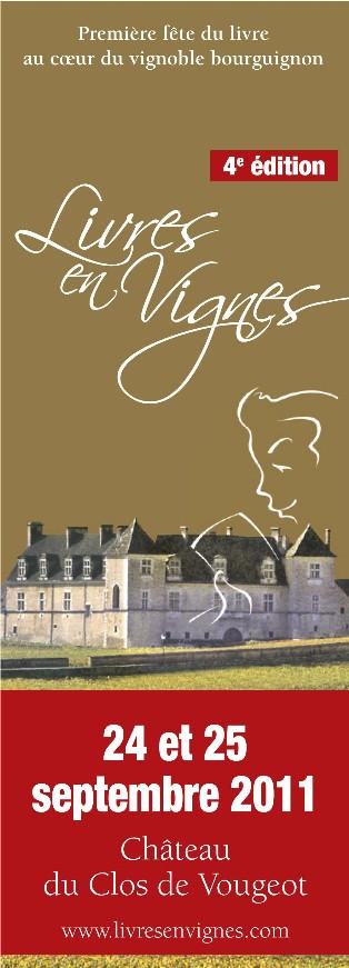 « Livres en Vignes » les 24 et 25 septembre au château du Clos de Vougeot