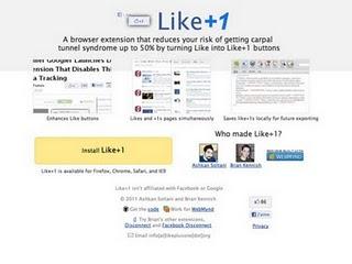 Like+1, fusion de Like et Google+1