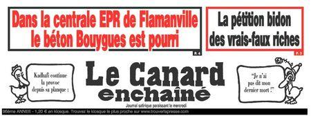 des malfaçons dans le gros oeuvre de l'EPR de Flamanville (50) révélées par le Canard Enchainé