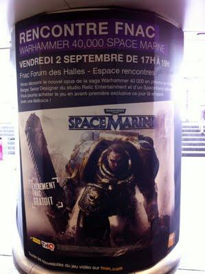 Warhammer 40 000 : Space Marine avant première FNAC
