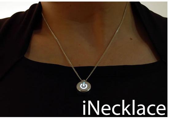inecklace LiNecklace, le pendentif pour les geekettes fans dApple