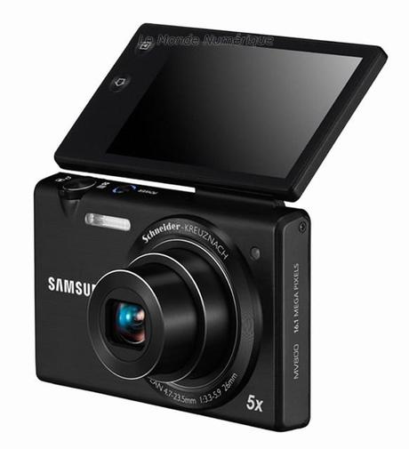 IFA 2011 : Samsung lance un appareil photo numérique compact avec un écran pivotant à 180 degrés, le MV800