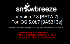 redsn0w et sn0wbreeze mis à jour pour le jailbreak de l’iOS 5 beta 7