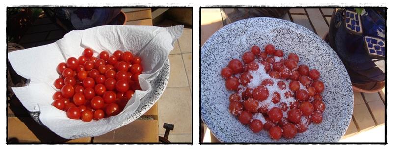 Tomates cerise au vinaigre
