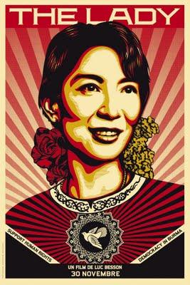 The Lady, une affiche graphique, façon Obey the Giant's Style