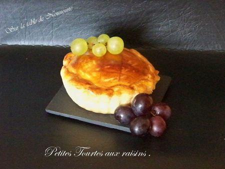 Petites tourtes aux raisins