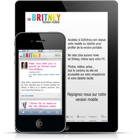 So Britney en version mobile