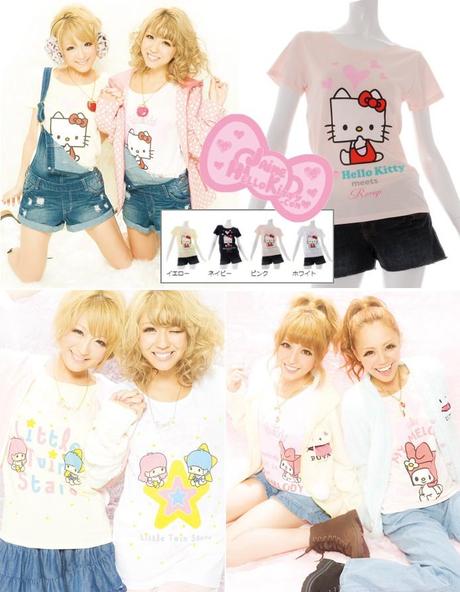 Les t.shirts Ruvap x Sanrio http://www.jaimehellokitty.com/images/articles0010/ruvaphellokittysanrio.jpg