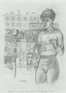 André Juillard - Le cahier bleu, Illustration originale - pr