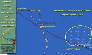 sxmalerte Maria dans le lointain ! Katia au dessus de nous !