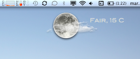geektool weather [GeekTool] Afficher la météo sur le bureau de votre Mac