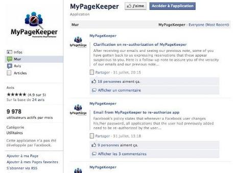 Sur Facebook, protégez-vous du phishing avec MyPageKeeker