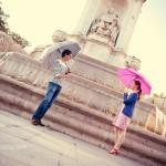 Pascale & Denis : séance photos « engagement », Paris