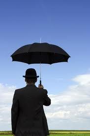image d'un anglais avec un parapluie