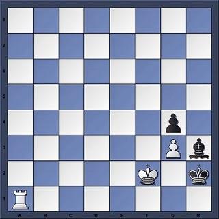 Echecs à Khanty-Mansiysk : la position après 72...Rh2 