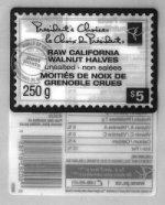 Moitiés de noix de grenoble crues non salées Le Choix du Président