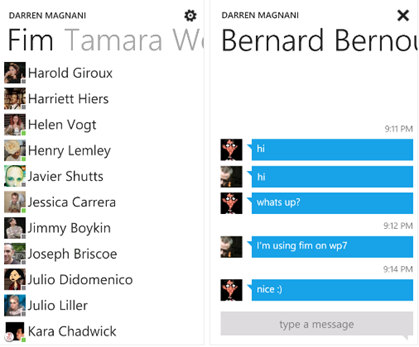 fim-facebook fim facebook Le client Facebook FIM pour WP7 se met à jour