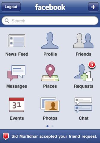 facebook ios La version iOS de Facebook se met à jour