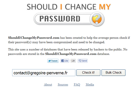 securite mail password Devriez vous changer votre mot de passe ?