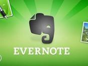 Evernote jour, menu Skitch intégration, mode offline pour recherches sauvegarde