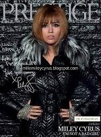 Miley Cyrus pour Prestige septembre 2011
