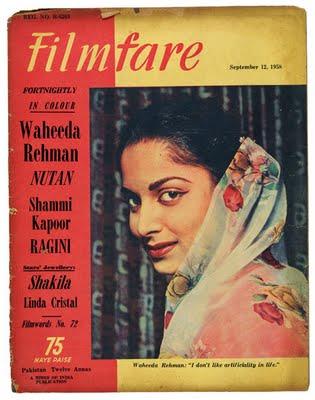 Filmfare vintage : Waheeda Rehman