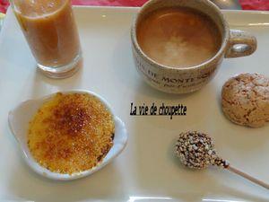 PECHES ET FRAMBOISES AU VIN BLANC + CAFE GOURMAND salle de bain travaux + recettes 049